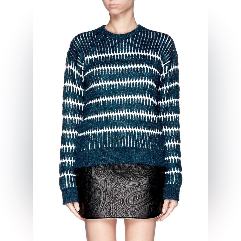 ALEXANDER WANG Mohair-wool stripe sweater size S